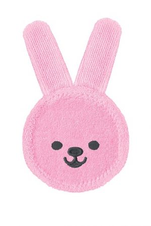 MAM - Zubní žínka Oral care rabbit, 0m+  růžová
