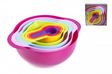 MAKRO - 8 dílná plastová kuchyňská sada misek