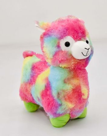 MAC TOYS - Lama Duhová, 40 Cm