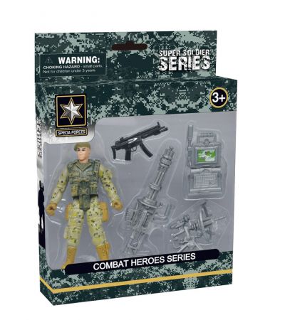 MAC TOYS - Combat Hero - Voják S Příslušenstvím