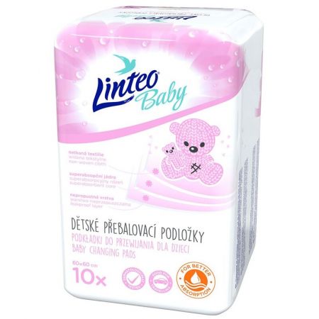 LINTEO - Dětské přebalovací podložky Linteo Baby 10 ks