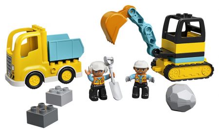 LEGO - Náklaďák a pásový bagr