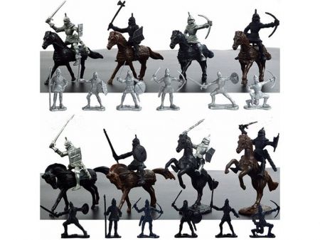 LAMPS - Figurky rytířů cca 8cm, 28ks