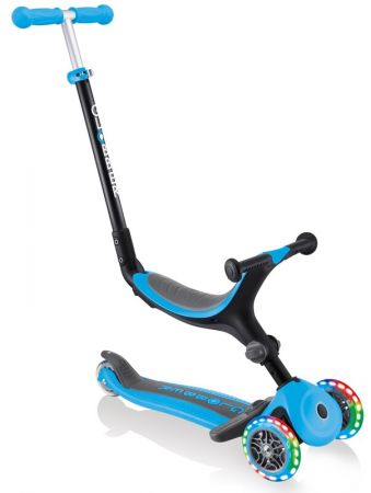 GLOBBER - Koloběžka Go Up Foldable Plus Lights Sky Blue