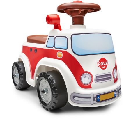 FALK - Odrážedlo 703 Vintage minivan s otevíracím sedadlem a volantem s klaksonem