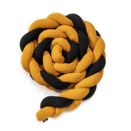 ESECO - Mantinel pletený 220 cm black - mustard