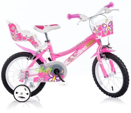 DINO BIKES - Dětské kolo 166R se sedačkou pro panenku a košíkem - 16