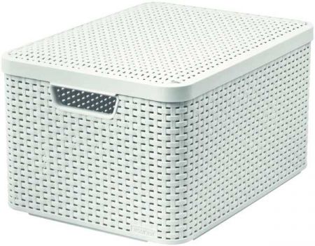 CURVER - Úložný box s víkem STYLE L, krémový