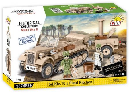 COBI - II WW Sd.Kfz. 10 a polní kuchyně, 1:35, 370 k, 2 f EXECUTIVE EDITION