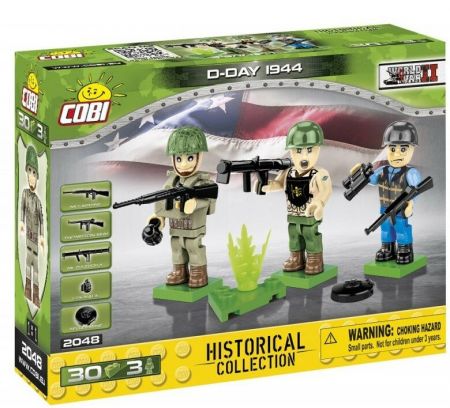 COBI - 3 figurky s doplňky D-Day 1944, 30 k