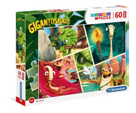 CLEMENTONI - Puzzle Maxi 60 Gigantosaurus