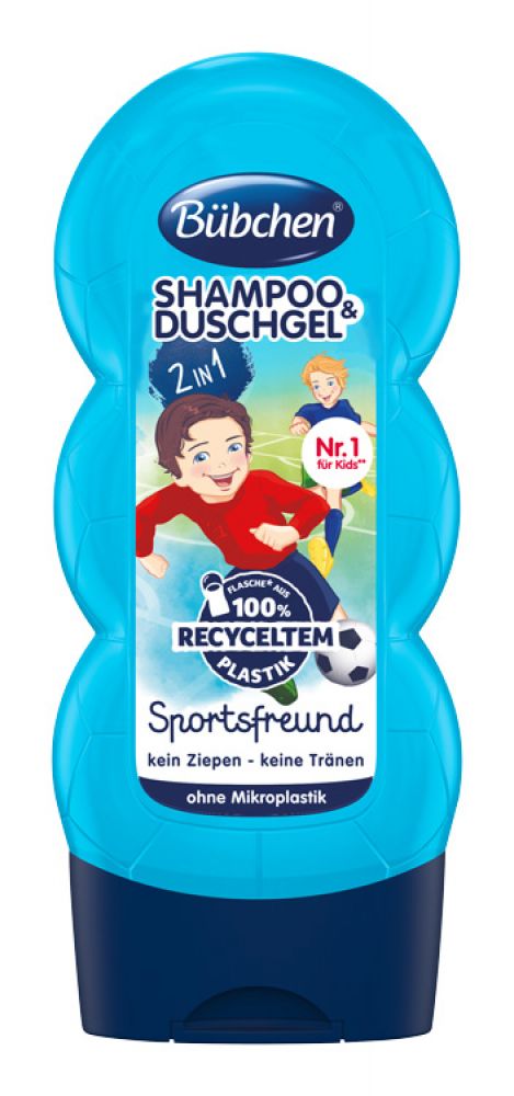 BÜBCHEN - Kids šampon a sprchový gel 2v1 Malý fotbalista 230ml