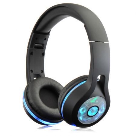 BONTEMPI - Bluetooth sluchátka se světlem - černá