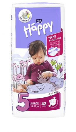 BELLAHAPPY -   Junior 5 (12-25 kg) 42 ks - jednorázové pleny
