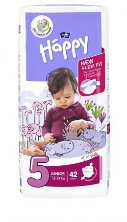 BELLAHAPPY -   Junior 5 (12-25 kg) 42 ks - jednorázové pleny