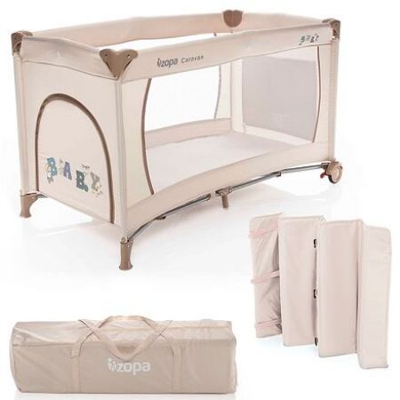Zopa skládací postýlka Caravan Baby beige