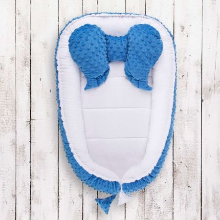 BELISIMA - Hnízdečko pro miminko Minky Teddy Bear tyrkysové