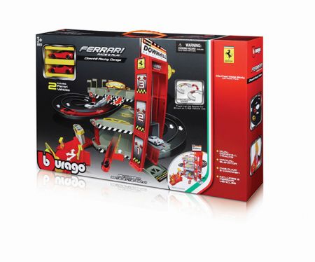 BBURAGO - 1:64 FERRARI GARAZ DOWNHILL RACING + 2 AUTA