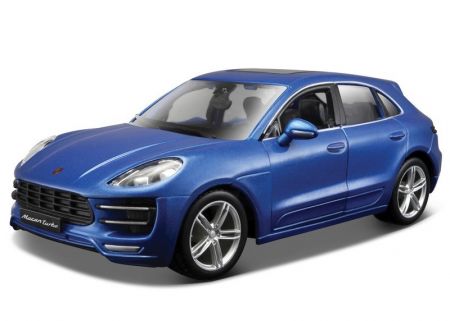 BBURAGO - 1:24 KIT (Stavebnice) Porsche Macan Metallic Blue