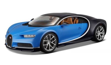 BBURAGO - 1:18 Bugatti Chiron blue / deep blue