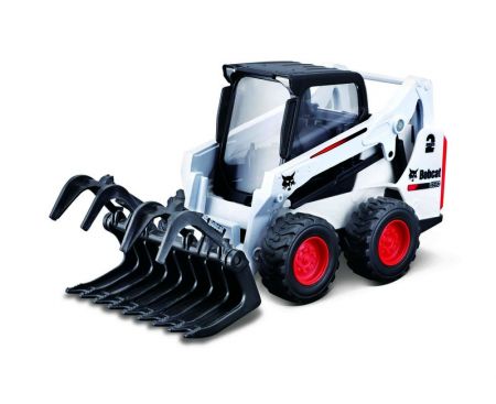 BBURAGO - 10 cm Bobcat S590 Skid-Steer Loader w/grapple