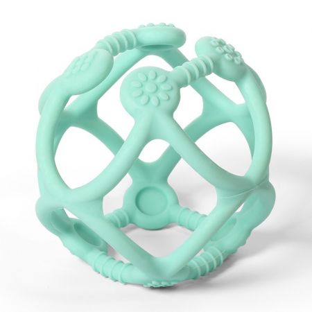 BABYONO - Kousátko silikonové Ortho míček 0m+ mint