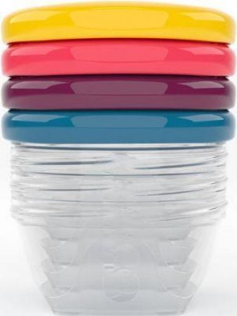 BABYMOOV - Misky s víčky 120 ml, sada 4 ks