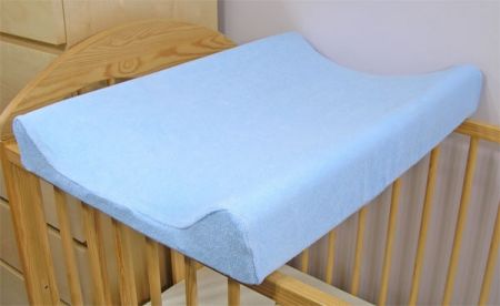 BABY NELLYS - Jersey potah na přebalovací podložku, 60cm x 80 cm  - modrý