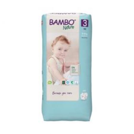 BAMBO - Nature Jednorázové pleny 3 Tall, 52 ks, pro 4-8 kg