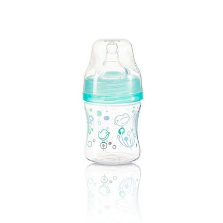 BABYONO - Kojenecká antikoliková láhev široké hrdlo mint 120 ml 0m+