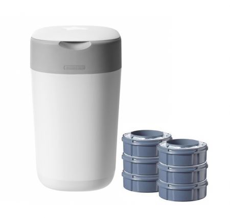 TOMMEETIPPEE TOMMEE TIPPEE Výhodná sada Kazety Sangenic Twist 6 ks + Koš na pleny Sangenic Twist&Click