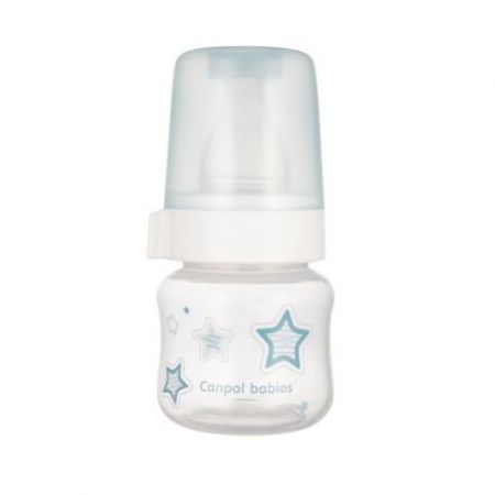 Canpol babies Lahev se širokým hrdlem NEWBORN BABY 60ml modrá