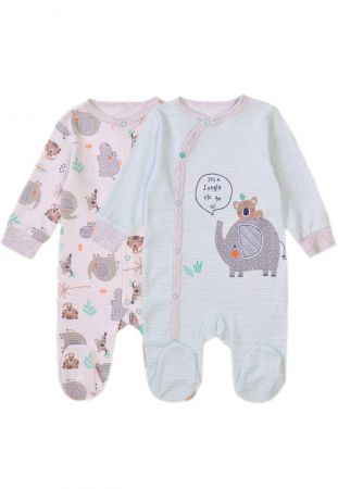 Kojenecký overal 2pack, Minoti, Koala 11, bílá - 74/80