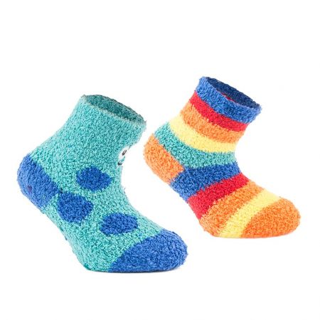 ponožky chlapecké FLUFFY s protiskluzem - 2pack, Pidilidi, PD0148-02, kluk - 6-12m
