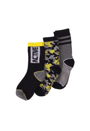 Ponožky chlapecké 3pack, Minoti, KB SOCK 44, kluk - 98/104