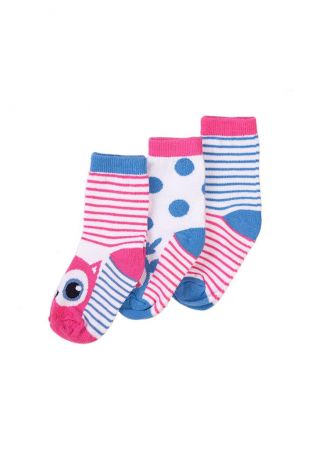 Ponožky dívčí 3pack, Minoti, TG SOCK 25, holka - 98/104