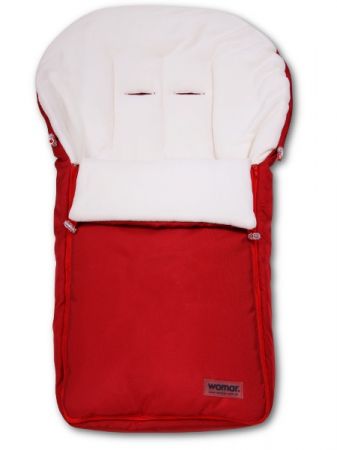 WOMAR - Fusák – fleece - červený