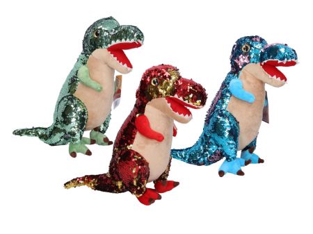 WIKY - Plyšový dinosaurus 30cm - modrá