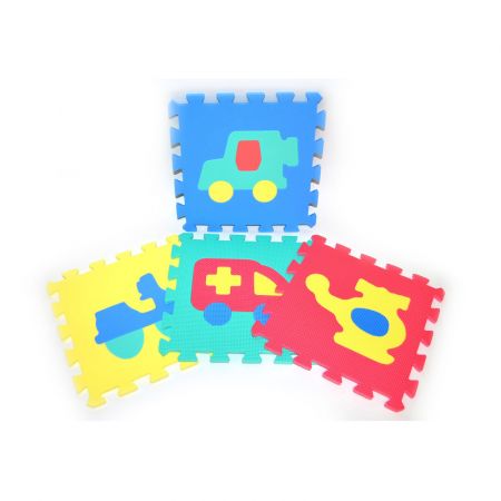 WIKY - Měkké puzzle bloky DOPRAVNÍ PROSTŘEDKY