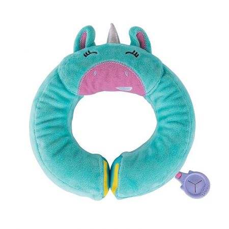 TRUNKI - Polštářek cestovní nákrčník tyrkysový 2r+