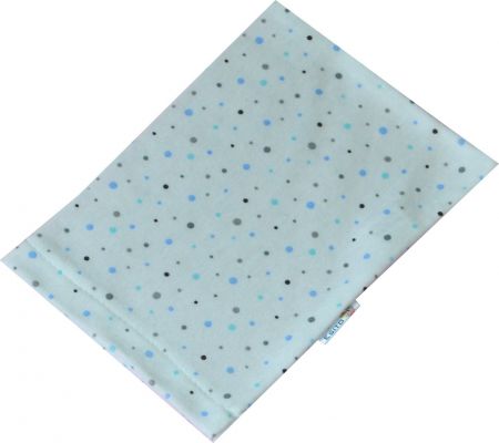 ESITO Žínka bavlna úplet Jersey - 19 x 14 cm / puntík jemný modrý