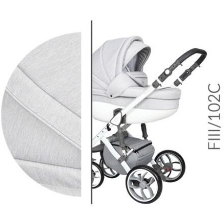 Kočárek Baby Merc Faster III Style 2019 dvojkombinace bílý rám FIII/102C