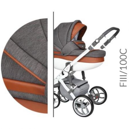 Kočárek Baby Merc Faster III Style 2019 dvojkombinace bílý rám FIII/100C