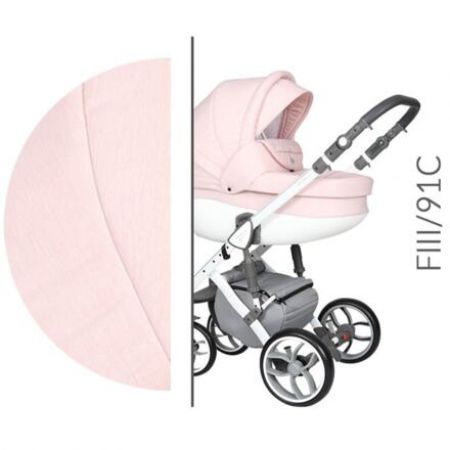 Kočárek Baby Merc Faster III Style 2019 dvojkombinace bílý rám FIII/91C