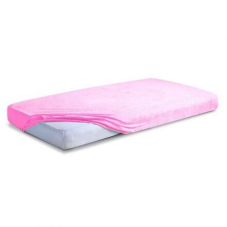 Prostěradlo Froté classic Baby Matex s gumou 120x60 cm Růžová