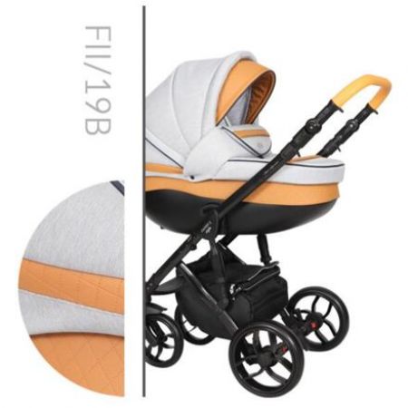 Kočárek Baby Merc Faster II Style 2019 dvojkombinace černý rám FII/19B