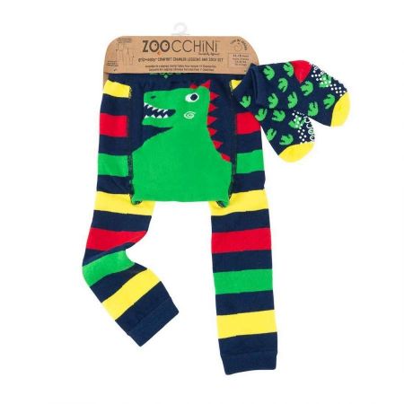 Zoocchini Set legíny a ponožky Dinosaurus