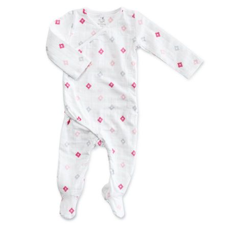 Aden+Anais mušelínový overal, Pink aztec 0-3 měsíce