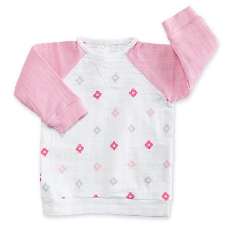 Aden+Anais baseball top, Pink aztec 0-3 měsíce