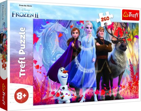 TREFL - Puzzle 260 Frozen 2 - Cesta za dobrodružstvím